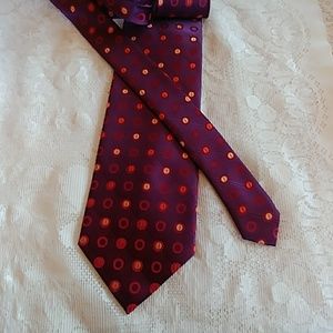 Purple Red and yellow Yves Dorsey tie